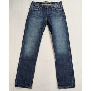 American Eagle Slim Straight Jeans Mens 31x32 Dark Wash Low Rise Denim